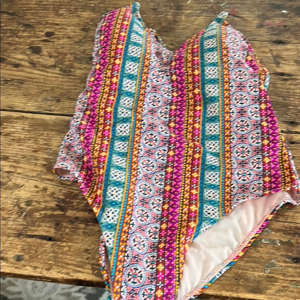 Colorful Patterned Swimsuit